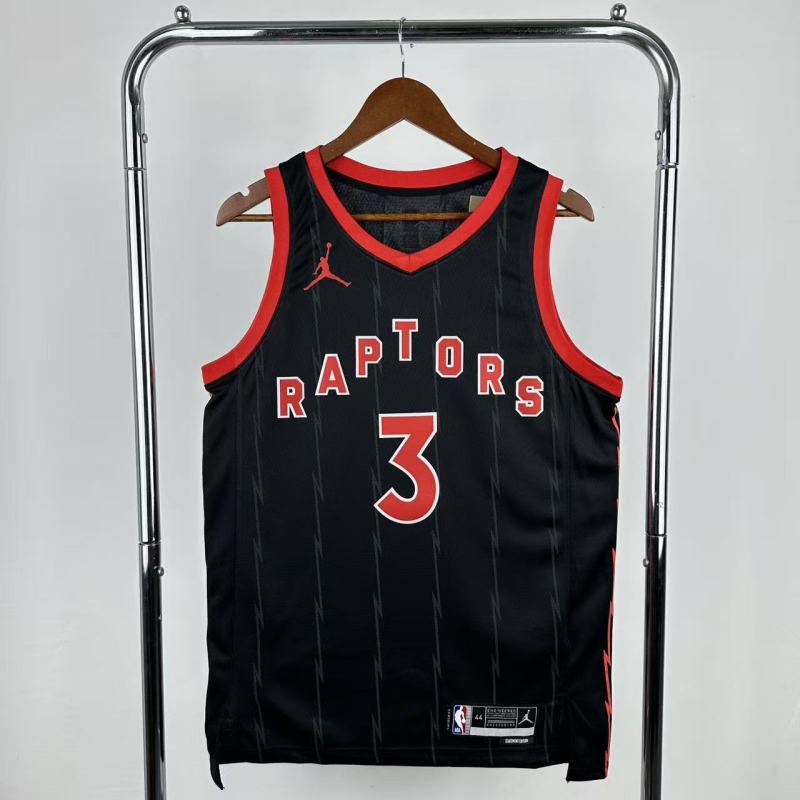 22-23 RAPTORS INGRAM #3 Black red Top Quality Hot Pressing NBA Jersey (Trapeze Edition)