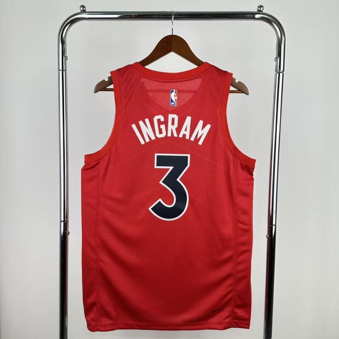22-23 RAPTORS INGRAM #3 Red Top Quality Hot Pressing NBA Jersey
