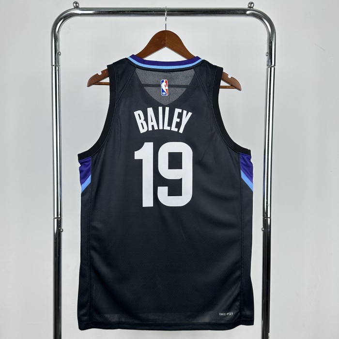 25-26 JAZZ BAILEY #19 Black Top Quality Hot Pressing NBA Jersey