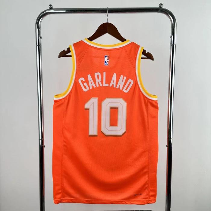 25-26 Cleveland Cavaliers GARLAND #10 Orange City Edition Top Quality Hot Pressing NBA Jersey