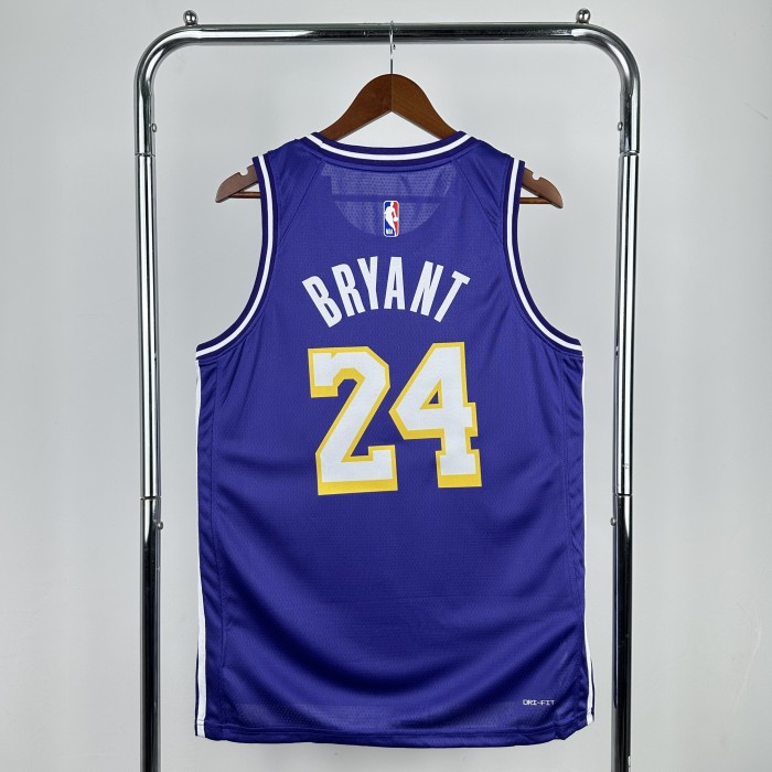 25-26 LAKERS BRYANT #24 Purple Top Quality NBA Jersey