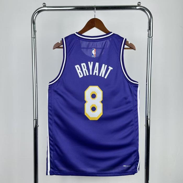 25-26 LAKERS BRYANT #8 Purple Top Quality NBA Jersey