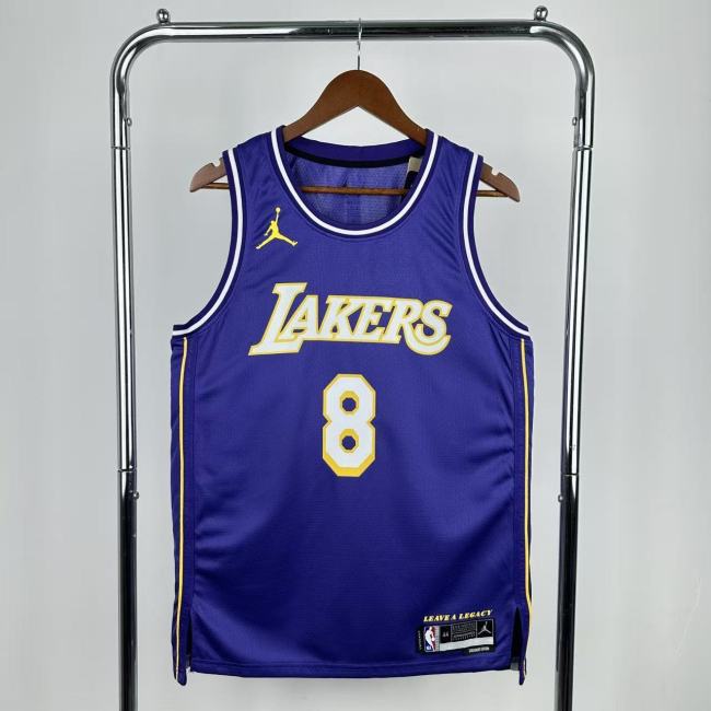 25-26 LAKERS BRYANT #8 Purple Top Quality NBA Jersey