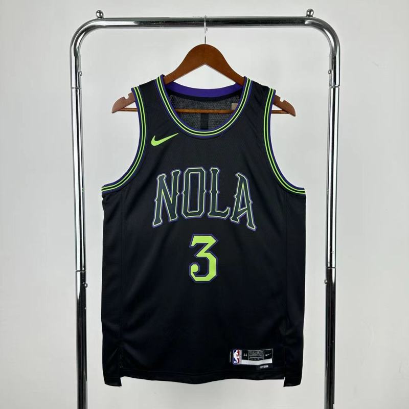 25-26 Pelicans POOLE #3 Black City Edition Top Quality Hot Pressing NBA Jersey