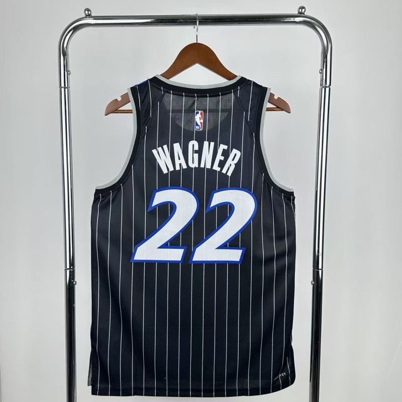 25-26 Magic WAGNER #22 Black Top Quality NBA Jersey