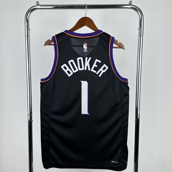 25-26 SUNS BOOKER #1 Black Top Quality Hot Pressing NBA Jersey