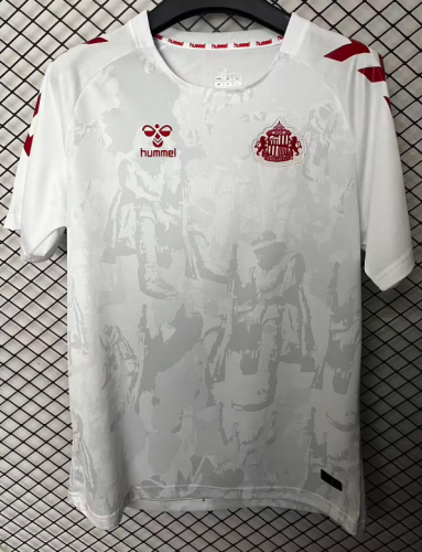 25-26 Sunderland White Special Edition Fans Soccer Jersey