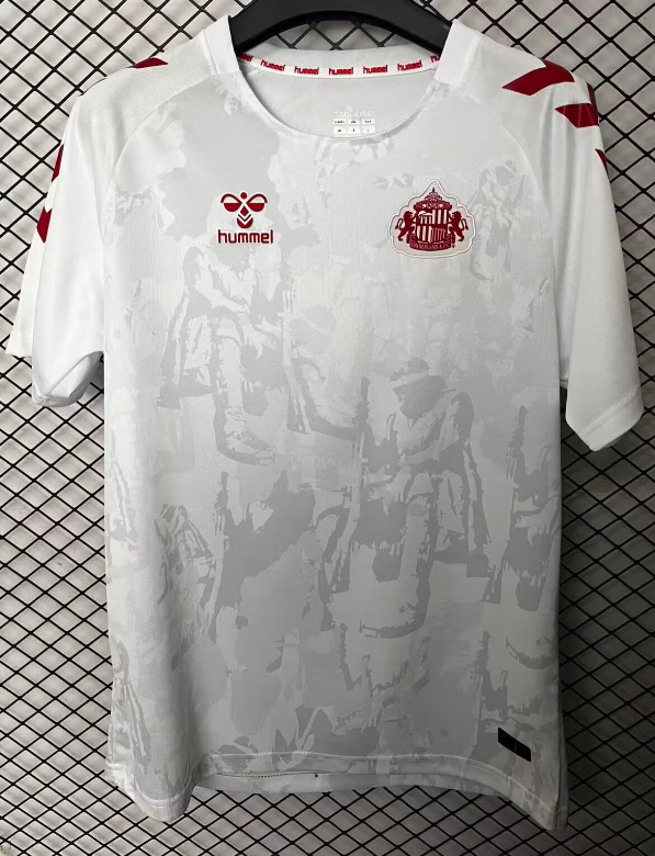 25-26 Sunderland White Special Edition Fans Soccer Jersey