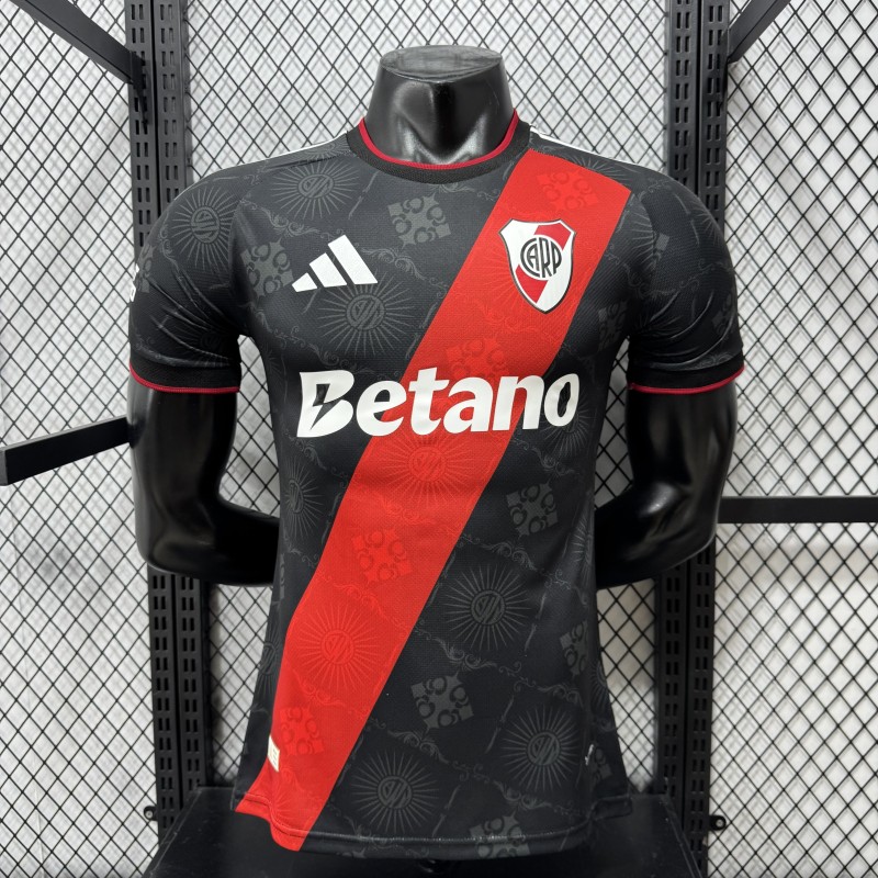 26-27 River Plate Black Special Edition Player Version Soccer Jersey