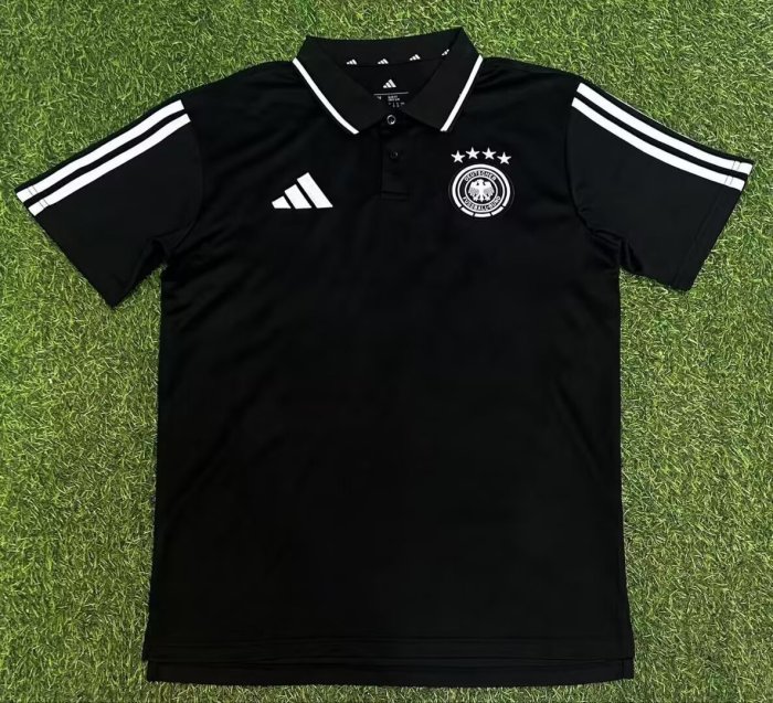 26-27 Germany Black Polo Short Sleeve