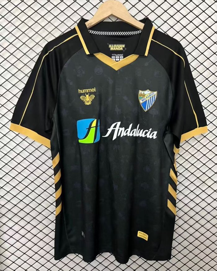 25-26 Malaga Black Special Edition Fans Soccer Jersey