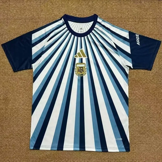 26-27 Argentina Blue White Fans Training shirts