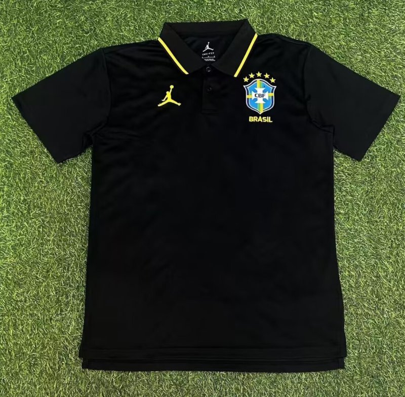 26-27 Brazil Black Polo Short Sleeve