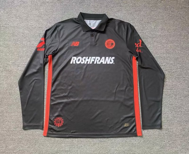 25-26 Toluca Third Away Fans Long Sleeve Soccer Jersey