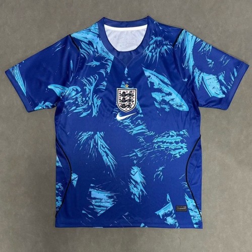 26-27 England Blue Goalkeeper Fans Soccer Jersey