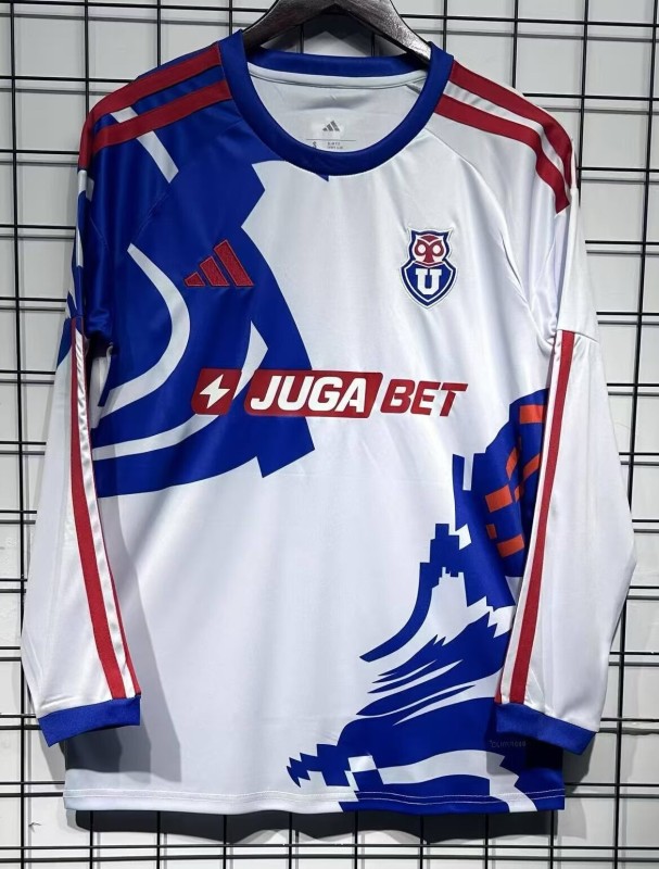 26-27 Universidad De Chile Away Fans Long Sleeves Soccer Jersey