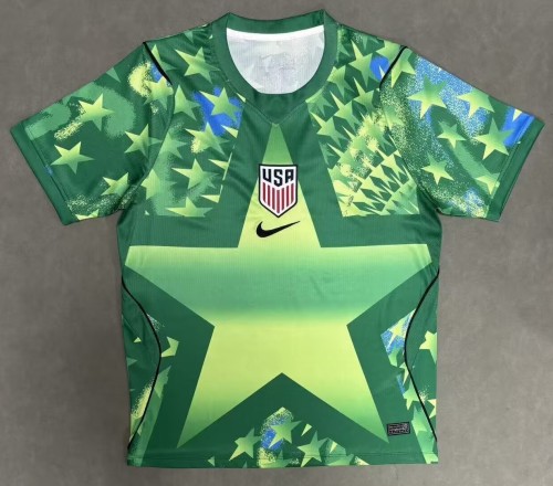 26-27 USA Green Goalkeeper Fans Soccer Jersey