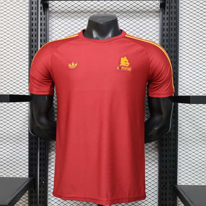 25-26 Roma Red Casual Edition Player Version Soccer Jersey