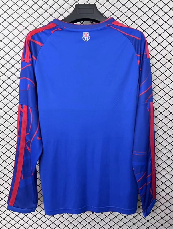 26-27 Universidad De Chile Home Fans Long Sleeves Soccer Jersey