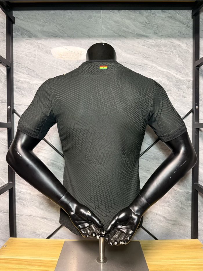 26-27 Ghana Black Player Version Soccer Jersey