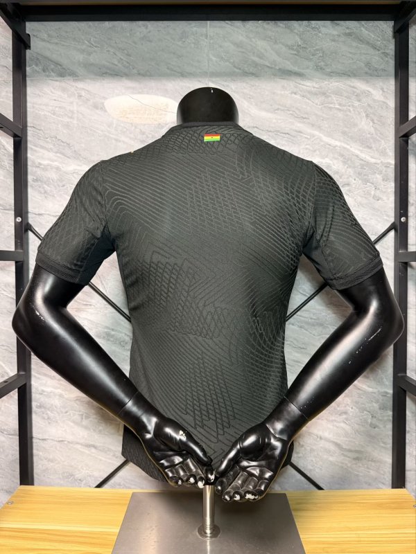 26-27 Ghana Black Player Version Soccer Jersey