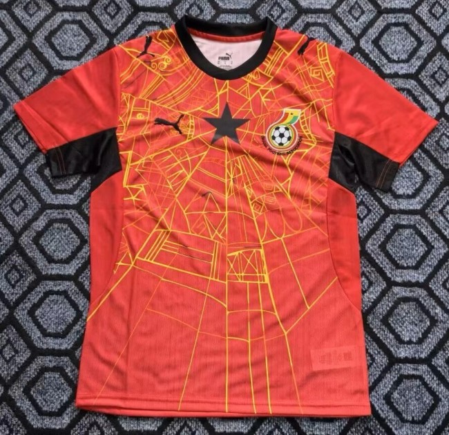 26-27 Ghana Red Fans Soccer Jersey