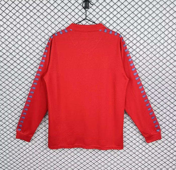 1983 Osasuna Home Long Sleeve Retro Soccer Jersey