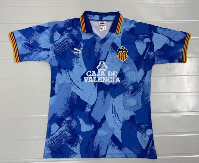 1990-1991 Valencia Away Retro Soccer Jersey