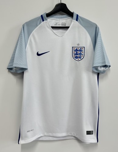 2016 England Home Retro Soccer Jersey