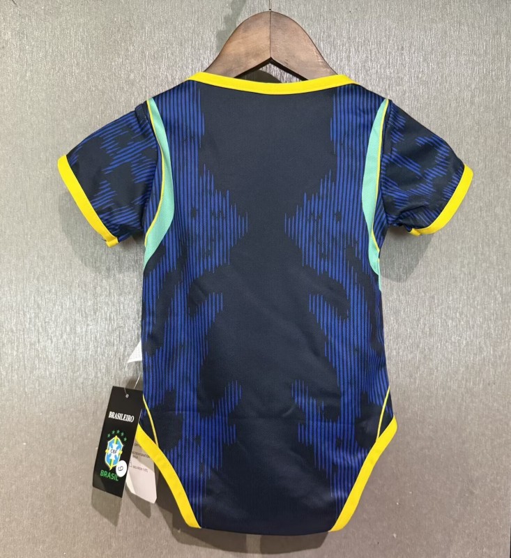 26-27 Brazil Away Baby Infant Crawl Suit