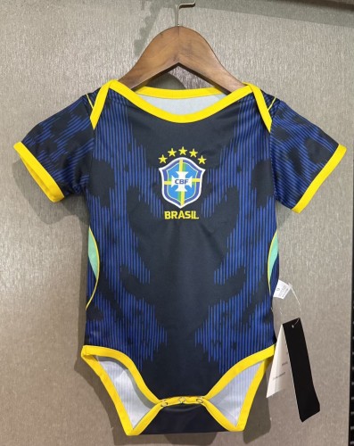26-27 Brazil Away Baby Infant Crawl Suit
