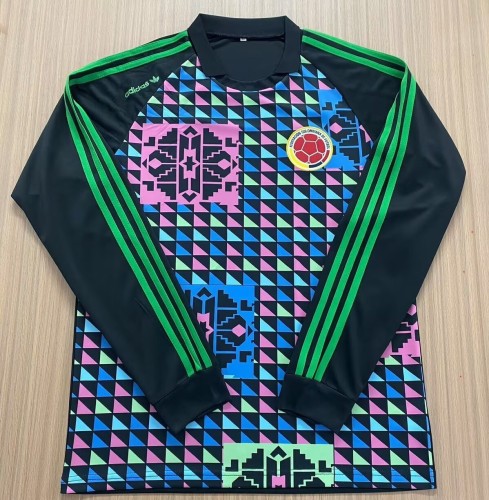 1990 Colombia Goalkeeper Retro Long Sleeves Soccer Jersey