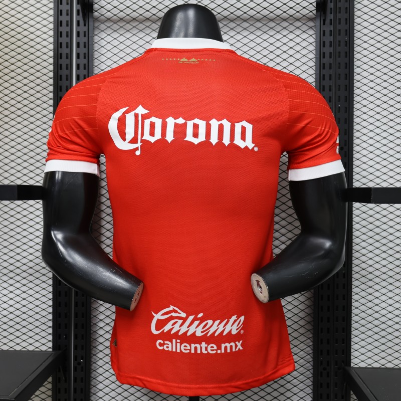 25-26 Toluca Red Player Version Soccer Jersey