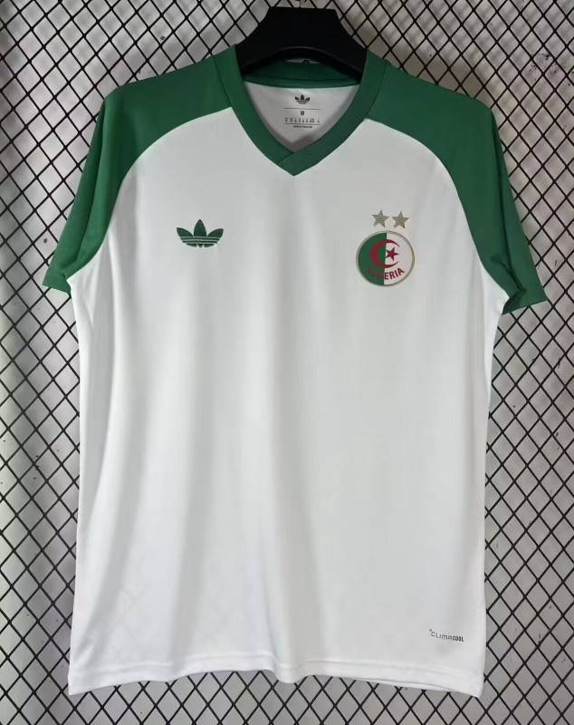 26-27 Algeria White Green Fans Training shirts