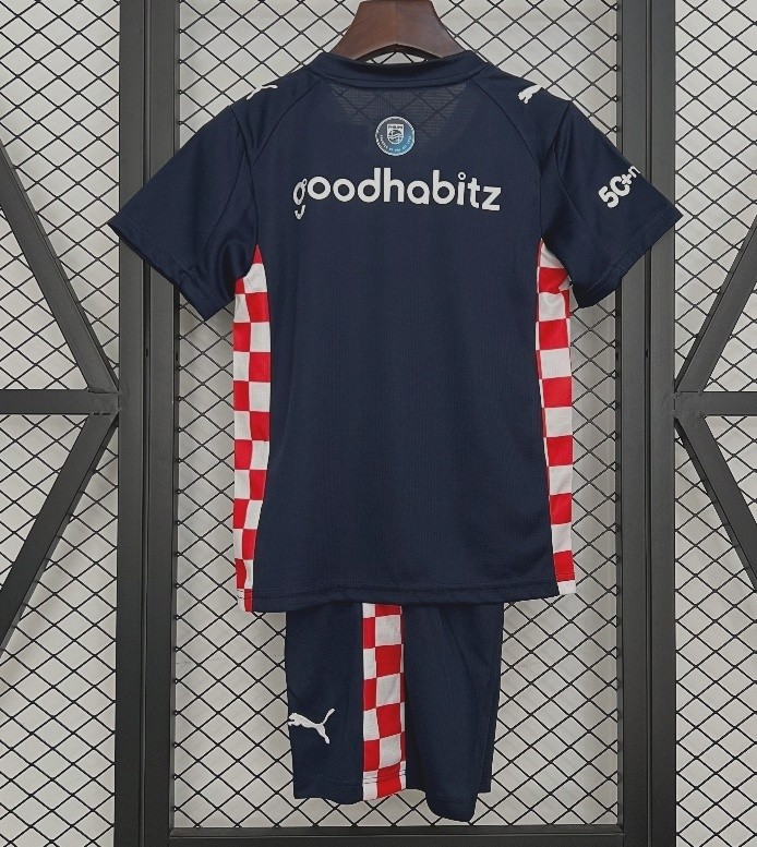 25-26 PSV Away Kids Soccer Jersey