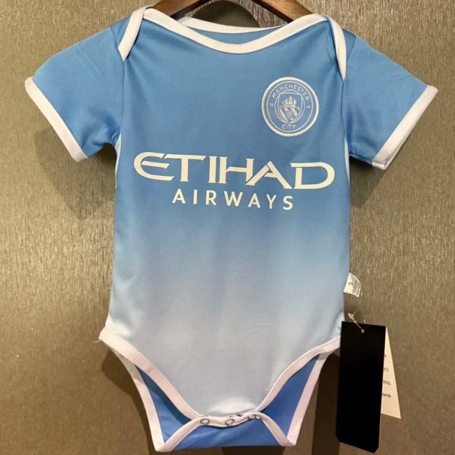 26-27 Man City Home Baby Infant Crawl Suit