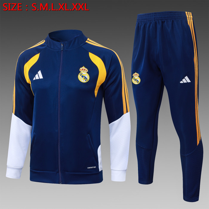 26-27 RMA Dark Blue Jacket Tracksuit（白袖）