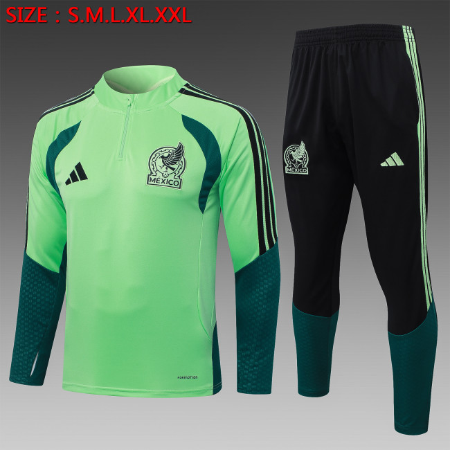 26-27 Mexico Green Half Pull Tracksuit (半拉链)