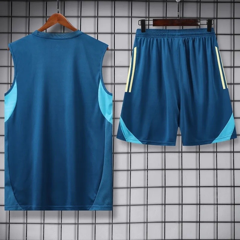 25-26 USA Lake Blue Tank top and shorts suit