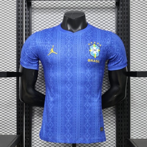 26-27 Brazil Blue Special Edition Player Version Soccer Jersey
