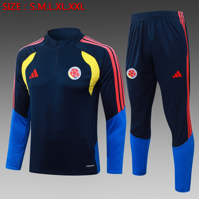 26-27 Colombia Royal Blue Half Pull Tracksuit (半拉链)