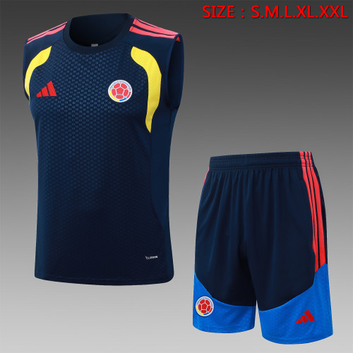 26-27 Colombia Royal Blue Tank top and shorts suit