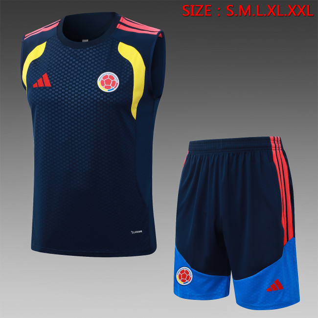 26-27 Colombia Royal Blue Tank top and shorts suit