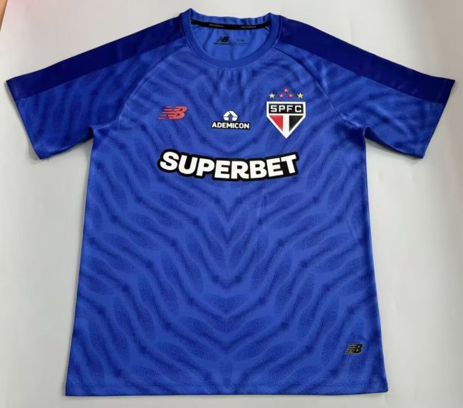 26-27 Sao Paulo Blue Goalkeeper Fans Soccer Jersey