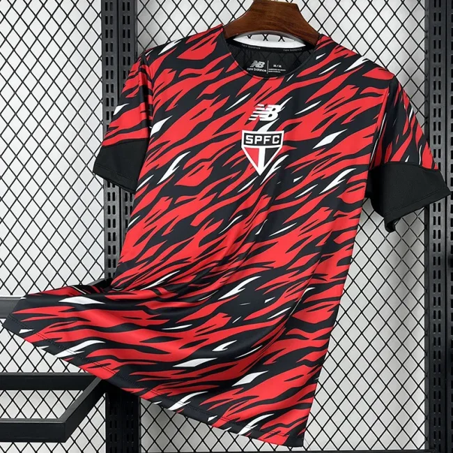 26-27 Sao Paulo Red Black Training shirts