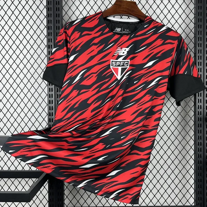 26-27 Sao Paulo Red Black Training shirts