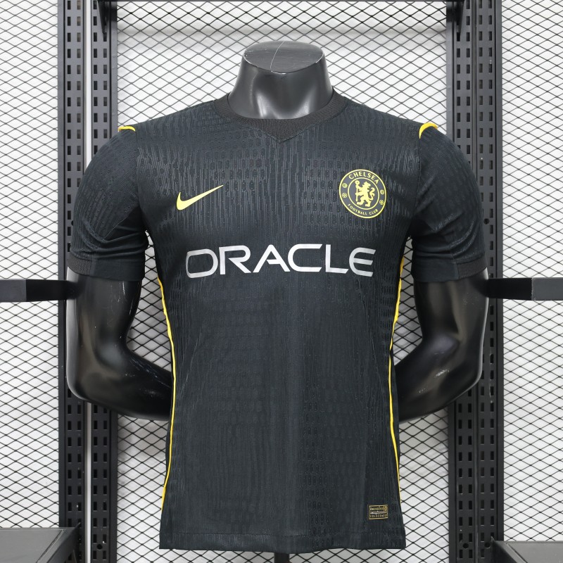 26-27 CHE Black Player Version Soccer Jersey