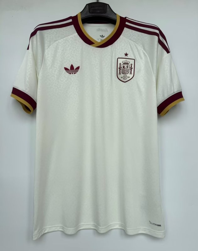 26-27 Spain Away Fans Soccer Jersey