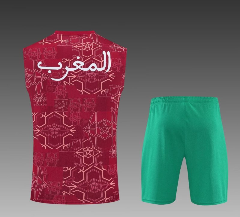 25-26 Morocco Red Tank top and shorts suit