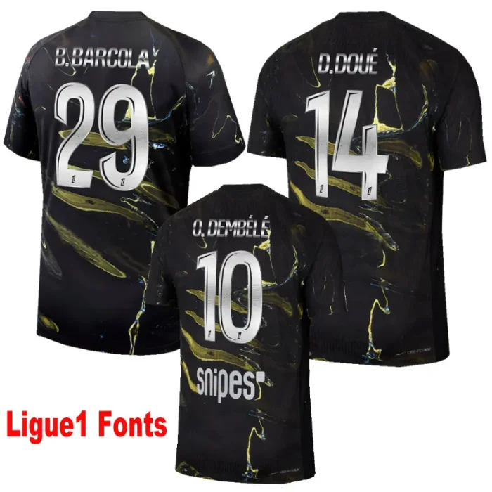 25-26 PSG Jordan Night Edition Player Version Long Sleeves Soccer jersey